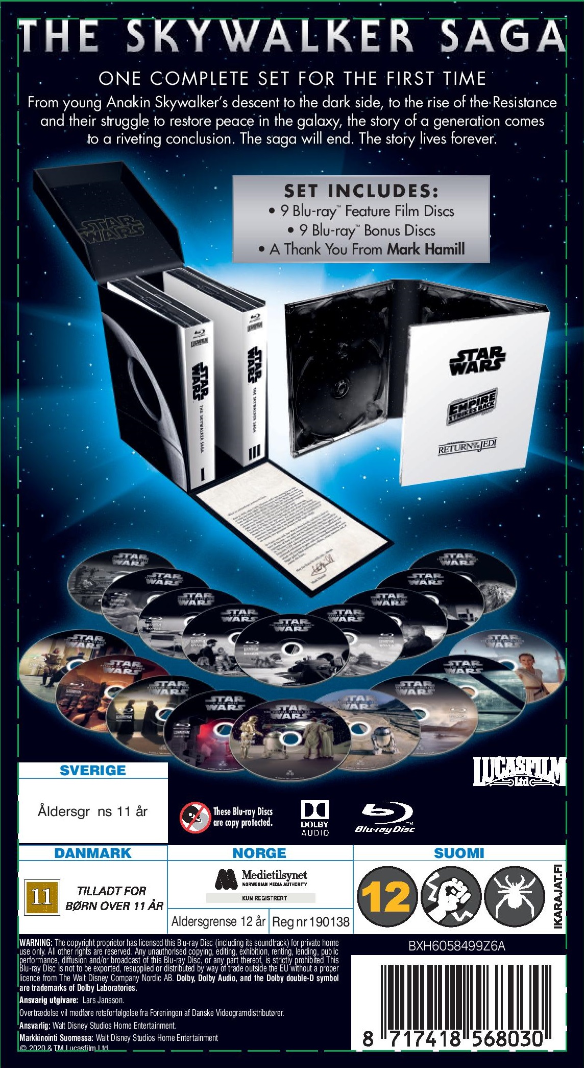 The skywalker 2025 saga blu ray